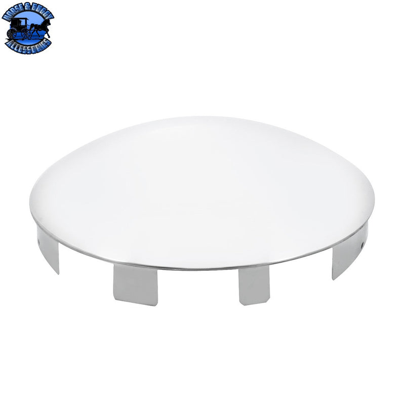 UP-20108 Universal Stainless Steel Dome Front Hub Cap - 1" Lip