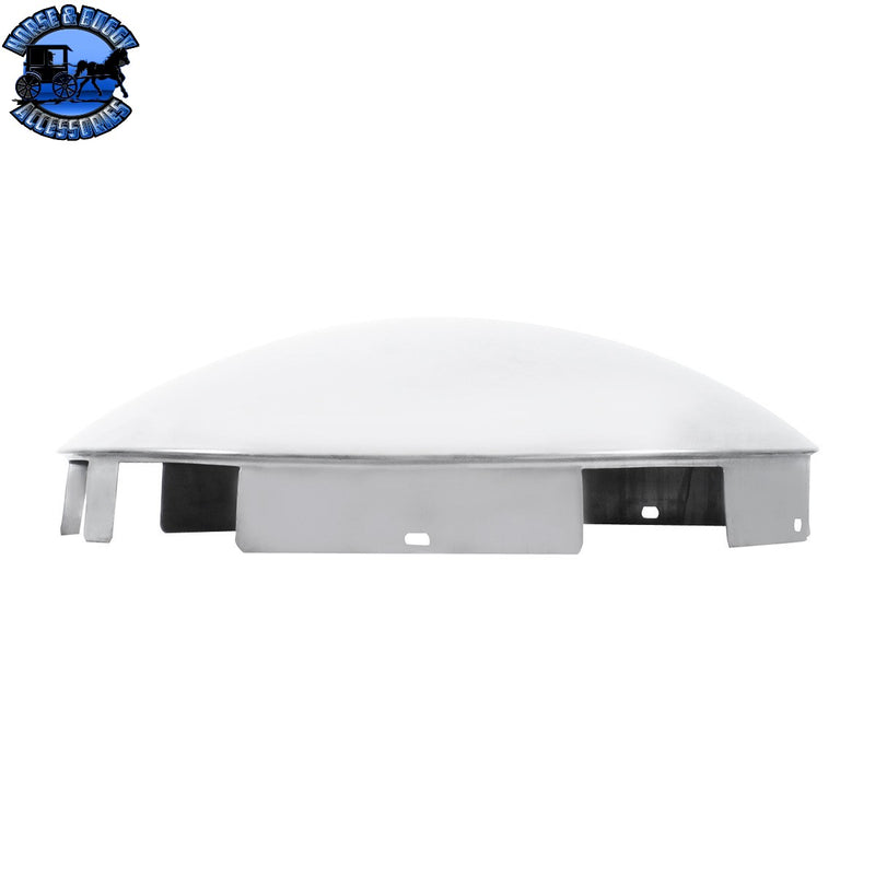 UP-20108 Universal Stainless Steel Dome Front Hub Cap - 1" Lip