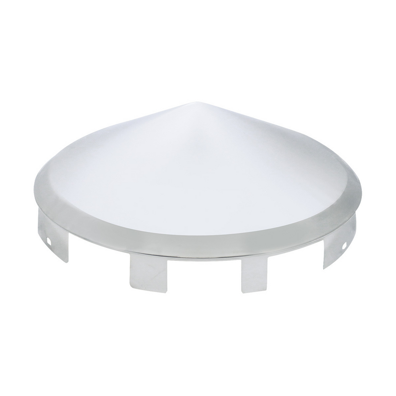 Universal Stainless Pointed Front Hub Cap - 1" Lip