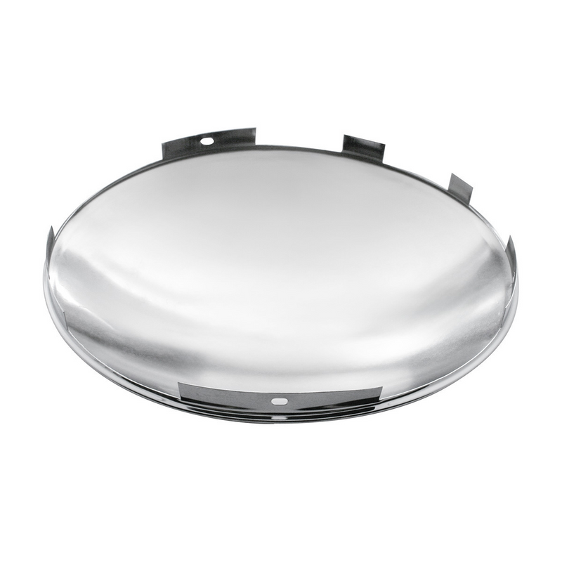 Universal Stainless Steel Dome Front Hub Cap - 7/16" Lip