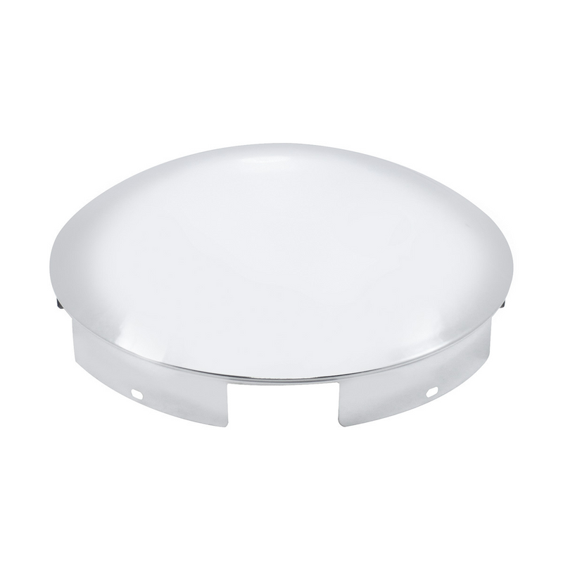 5 Even Notched Stainless Steel Dome Front Hub Cap - 1" Lip
