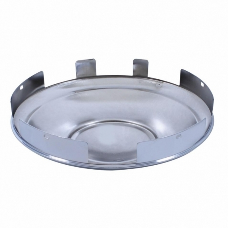 Universal Stainless Steel Classic Front Hub Cap - 1" Lip