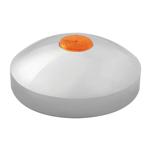 20200 AMBER Rear Hub Caps with 2â€³ Top Mounted Reflector Light Gray