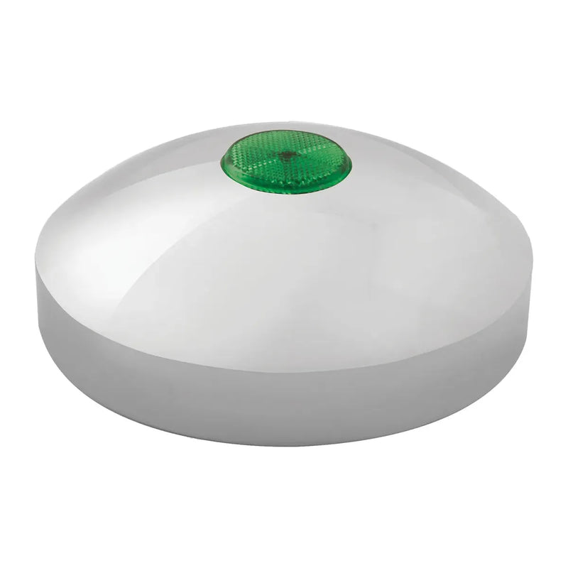 20202 GREEN Rear Hub Caps with 2â€³ Top Mounted Reflector Light Gray