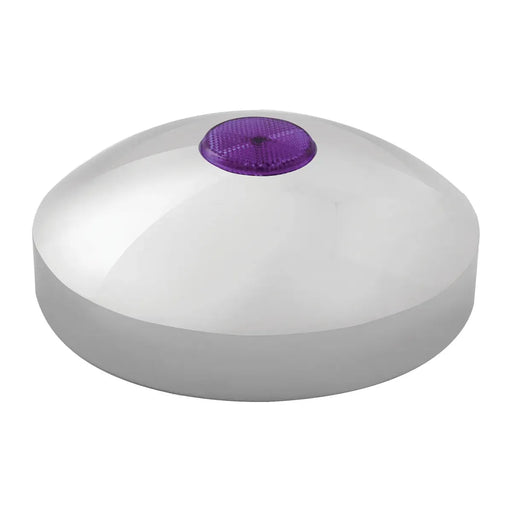 20203 PURPLE Rear Hub Caps with 2â€³ Top Mounted Reflector Light Gray