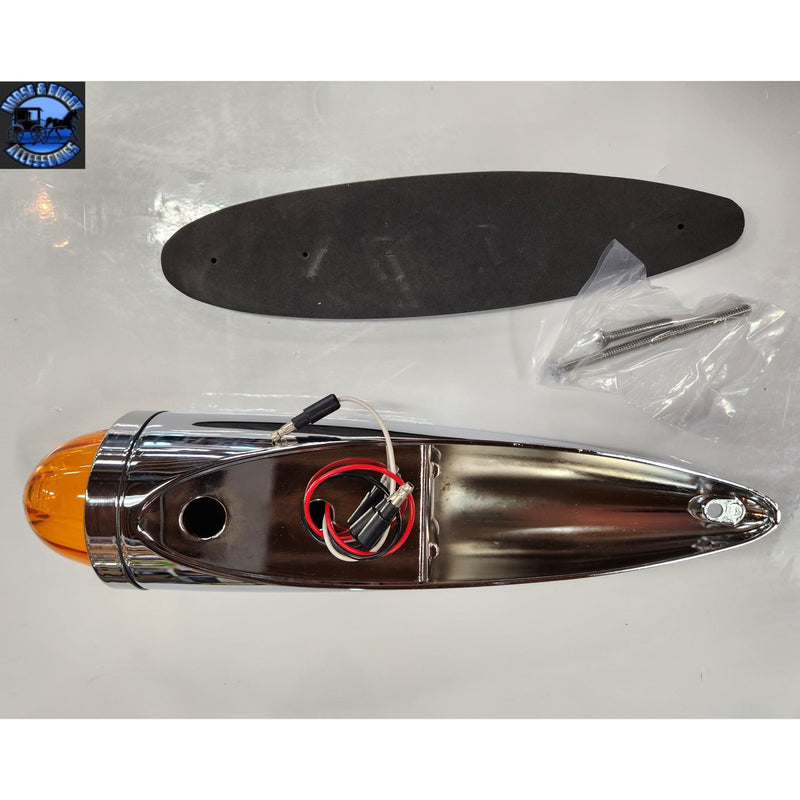 Smoked lens led watermelon die cast chrome housing #93504 watermelon sealed led Gray