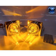 Stainless fuel tank watermelon light bracket (4" wide) fits-26" Peterbilt fuel tanks #SS-1032 (Sold in pairs) watermelon Sienna