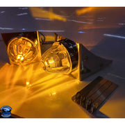 Stainless fuel tank watermelon light bracket (4" wide) fits-26" Peterbilt fuel tanks #SS-1032 (Sold in pairs) watermelon Dark Slate Gray