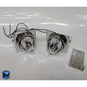 Stainless fuel tank watermelon light bracket (4" wide) fits-26" Peterbilt fuel tanks #SS-1032 (Sold in pairs) watermelon Dark Gray