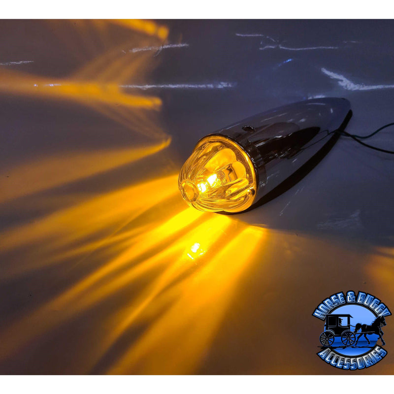 Clear Glass lens watermelon cab light with plastic housing (Includes hardware) (Choose bulb style) watermelon glass lens 1157 bulb holder,1156 bulb holder,3157 bulb holder Dark Slate Gray