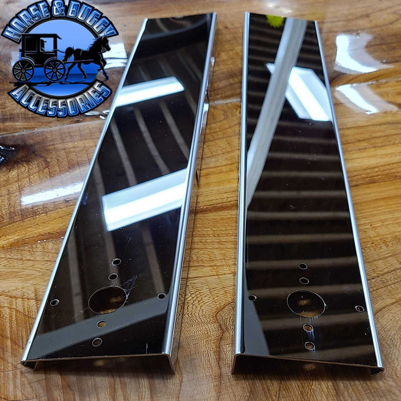 Rear Peterbilt Watermelon Air Cleaner Bar (Sold in Pairs) (fits 15" breathers) #1710 AIR CLEANER BRACKET Dark Slate Gray