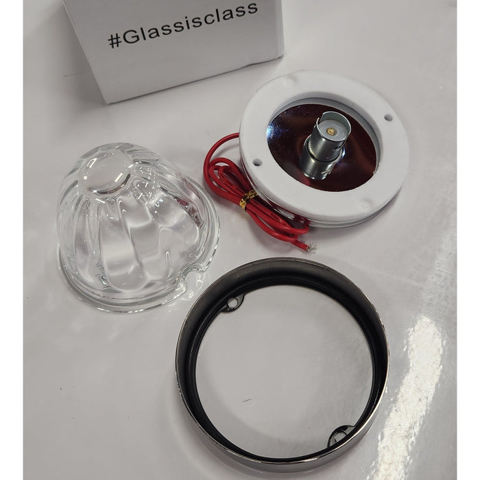 Dark Gray JML-WK1-C Clear Lens Watermelon Glass Kit 1 Wire 1156 watermelon glass lens