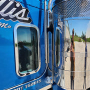 REAR PETERBILT radius style 15" AIR CLEANER BRACKET (1) watermelon (SOLD IN PAIRS) #1709 AIR CLEANER Dark Slate Blue