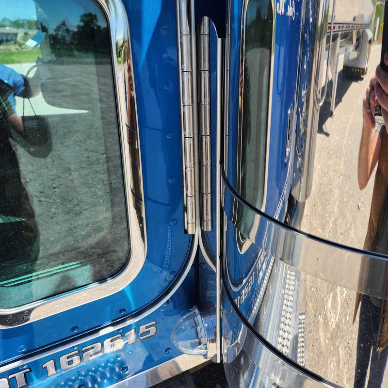 REAR PETERBILT radius style 15" AIR CLEANER BRACKET (1) watermelon (SOLD IN PAIRS) #1709 AIR CLEANER Dim Gray