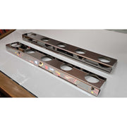 SS-1741 PETERBILT 589 STRAP-MOUNT REAR AIR CLEANER BRACKET w/ (5) WATERMELON (SOLD IN PAIRS) Gray