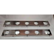 SS-1741 PETERBILT 589 STRAP-MOUNT REAR AIR CLEANER BRACKET w/ (5) WATERMELON (SOLD IN PAIRS) Dark Gray