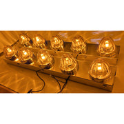 SS-1741 PETERBILT 589 STRAP-MOUNT REAR AIR CLEANER BRACKET w/ (5) WATERMELON (SOLD IN PAIRS) Sienna