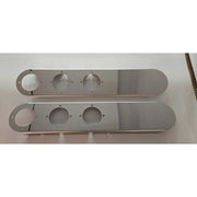 ss-1742 FRONT RADIUS-STYLE PETERBILT 15" AIR CLEANER w/ (3) WATERMELON HOLES ON BOTTOM (SOLD IN PAIRS) (No lights included) AIR CLEANER Slate Gray