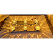 SS-1744 FRONT PETERBILT - Square End LONG Bracket for 15" Air Cleaner - (3) WM Light Holes (SOLD IN PAIRS) Dark Goldenrod