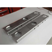 SS-1744 FRONT PETERBILT - Square End LONG Bracket for 15" Air Cleaner - (3) WM Light Holes (SOLD IN PAIRS) Light Slate Gray