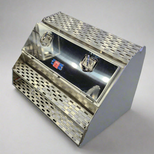 ME-482 Merritt 36" SADDLEBOX W/ SMOTH DOOR & STEP Dark Gray