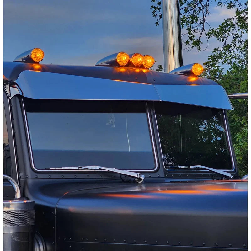 2 Piece Window Bus Glass For Peterbilt 379, 388, 389 #PFT-BG-379/389-RT