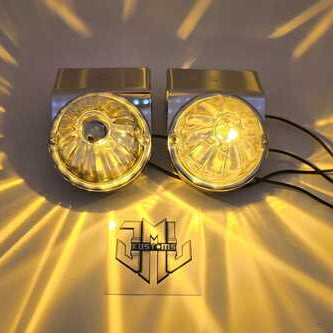 #ss-1063 Universal Straight-Down Watermelon Light Bracket for Aero-Style Mirrors (T680, T680 Next Gen, T880, T660, , 579, 567, 587) (SOLD IN PAIRS)