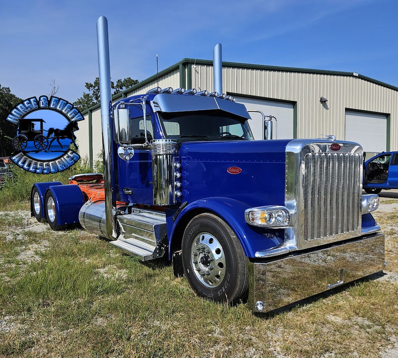 Rollin Low 13x9 Reverse bowtie Visor (Kenworth T680, T880, W990) (Peterbilt 567, 579, 589)  #3004