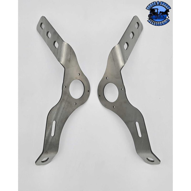 SS-1206 Lower Bumper Brace PETERBILT 388/389/589 18" 20" 22"(W/WATERMELON MOUNT) SOLD BY THE PAIR