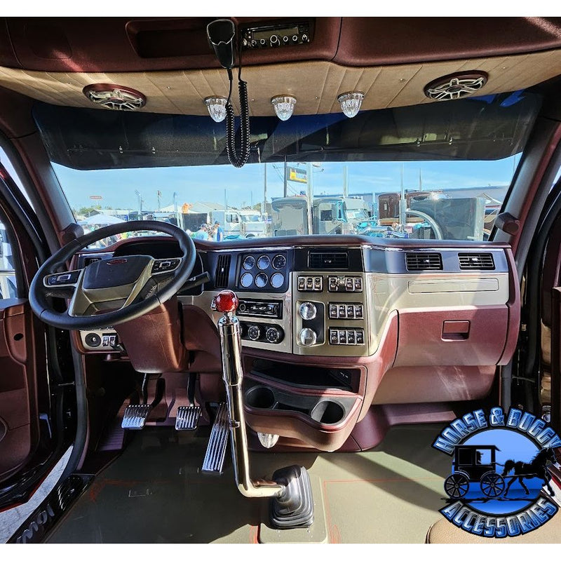 Iowa Customs Peterbilt (Kenworth T680, T880, W990) (Peterbilt 567, 579, 589) Visors (Mounts to Factory Visor Brackets) (Choose style) PETERBILT VISOR Ultra Cab / Bow Tie 14"x12",Ultra Cab / 12" Drop,Ultra Cab / 14" Drop,Flat Top Cab / Bow Tie 14"x12",Flat Top Cab / 12" Drop,Flat Top Cab / 14" Drop Dark Slate Gray