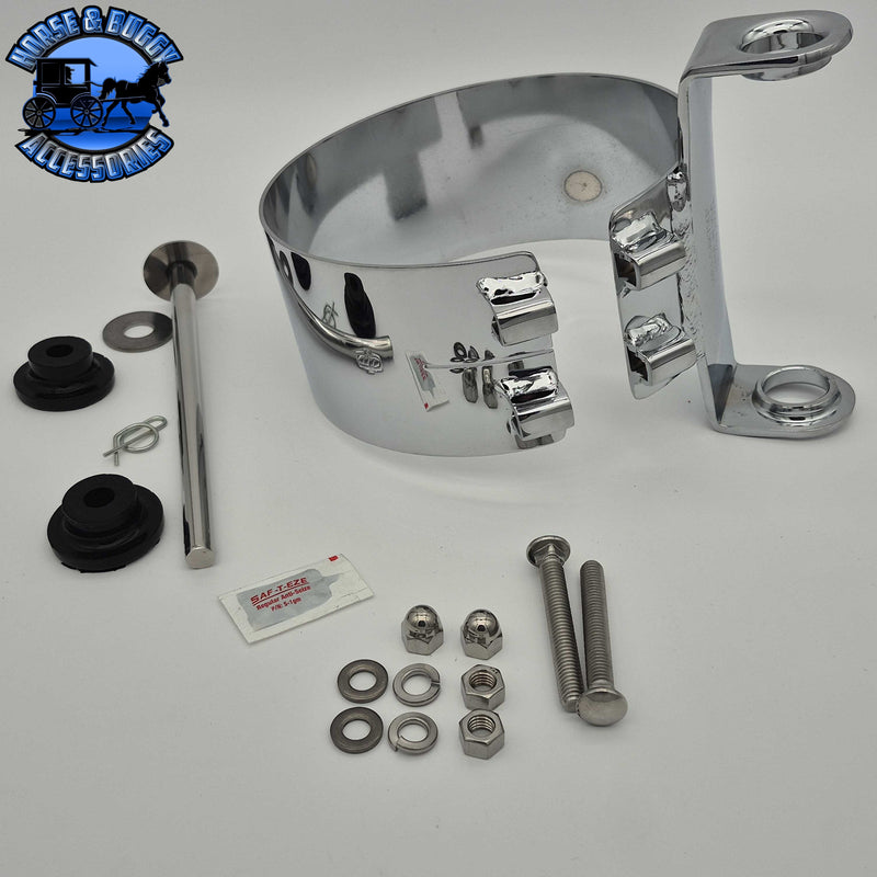 DP-50BJ-SAK7SCP-1 Peterbilt 589 (Short closer to cab) 7" Slider Exhaust Clamp EXHAUST CLAMP Dark Gray