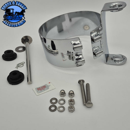 DP-50BJ-SAK7SCP-1 Peterbilt 589 (Short closer to cab) 7" Slider Exhaust Clamp EXHAUST CLAMP Dark Gray