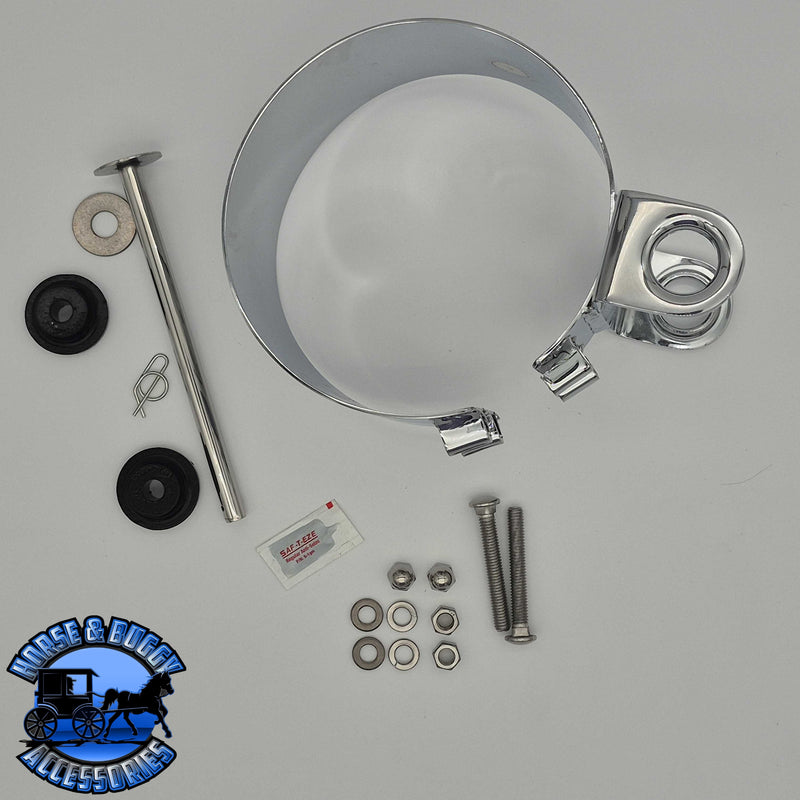 DP-50BJ-SAK7SCP-1 Peterbilt 589 (Short closer to cab) 7" Slider Exhaust Clamp EXHAUST CLAMP Dark Gray