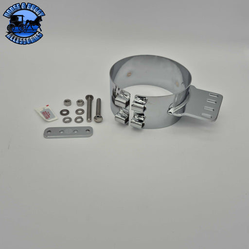 DP-50BJ-KW700SCP 7" KW OLD STYLE 4 BOLT EXHAUST CLAMP Dark Gray