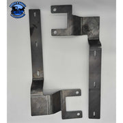 Shift blind mount front brackets for half fenders Peterbilt Low Airleaf (2005+) Kenworth AG400L fender bracket sp-174155 passenger,sp-174157 drivers Gray