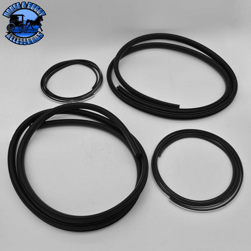 BG-379/389-Kit (Bus Glass) Rubber Seal/Chrome Rope (hardware only)