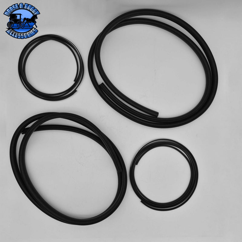 BG-379/389-Kit (Bus Glass) Rubber Seal/Chrome Rope (hardware only)