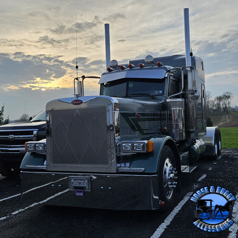 #24P-50068CP Dynaflex 5'' FLAT TOP EXHAUST STACK; 68'' LONG