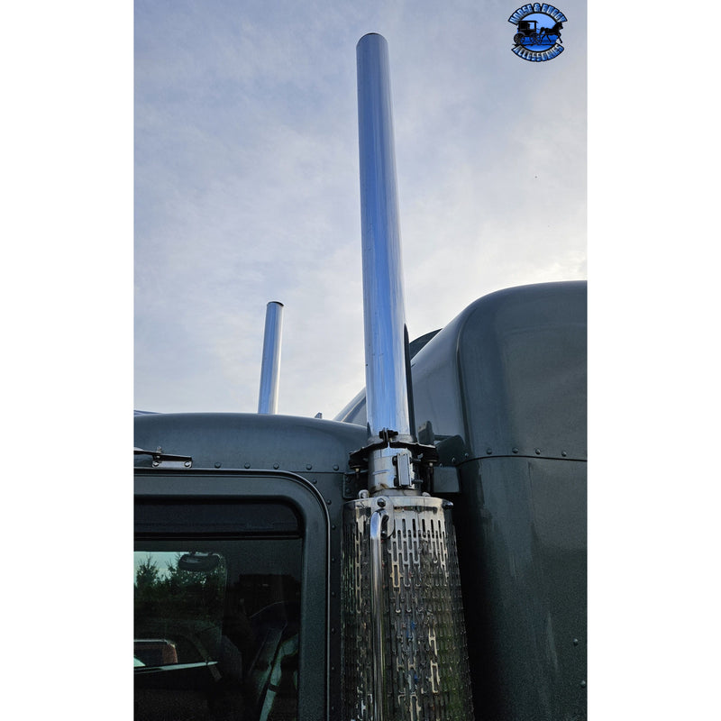 #24P-50060CP Dynaflex 5'' FLAT TOP EXHAUST STACK; 60 '' LONG