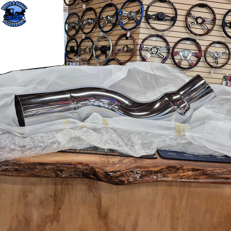 #14ZPBX-L13807050CP 7'' REDUCED TO 5'' EXHAUST ELBOW; LEFT SIDE