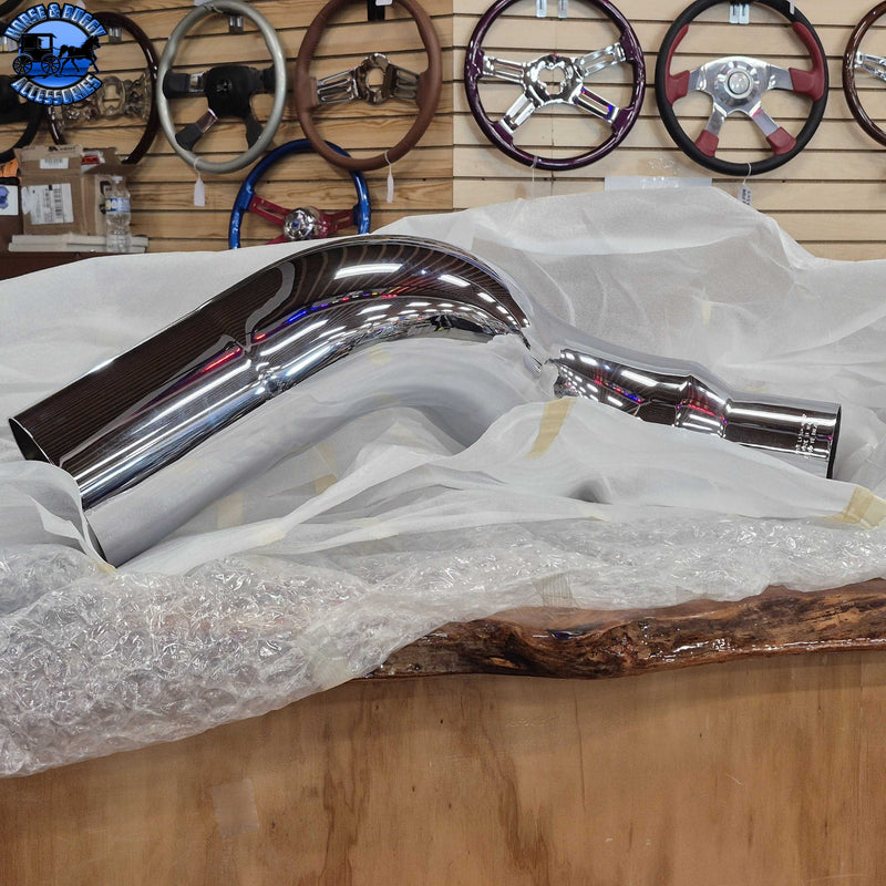 #14ZPBX-L13807050CP 7'' REDUCED TO 5'' EXHAUST ELBOW; LEFT SIDE