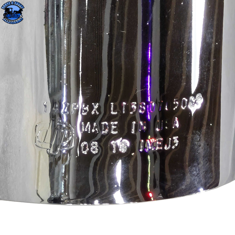 #14ZPBX-L13807050CP 7'' REDUCED TO 5'' EXHAUST ELBOW; LEFT SIDE