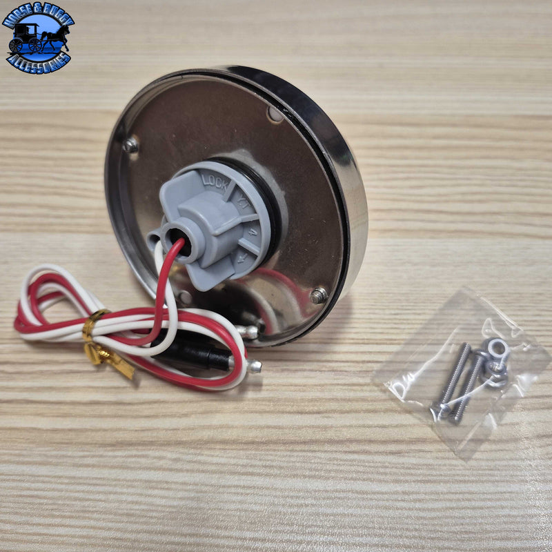 "Super Sealed" Twist Lock Watermelon Flush Mount Kit - 3 Wire 1157 (Choose Lens Color)