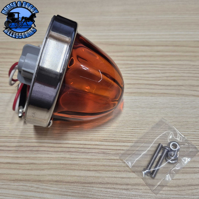"Super Sealed" Twist Lock Watermelon Flush Mount Kit - 2 Wire 1156 (Choose Lens Color)