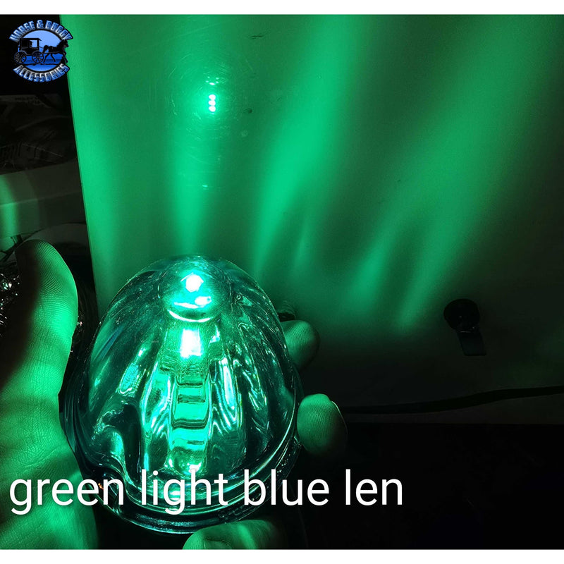 Clear Glass lens watermelon cab light with plastic housing (Includes hardware) (Choose bulb style)
