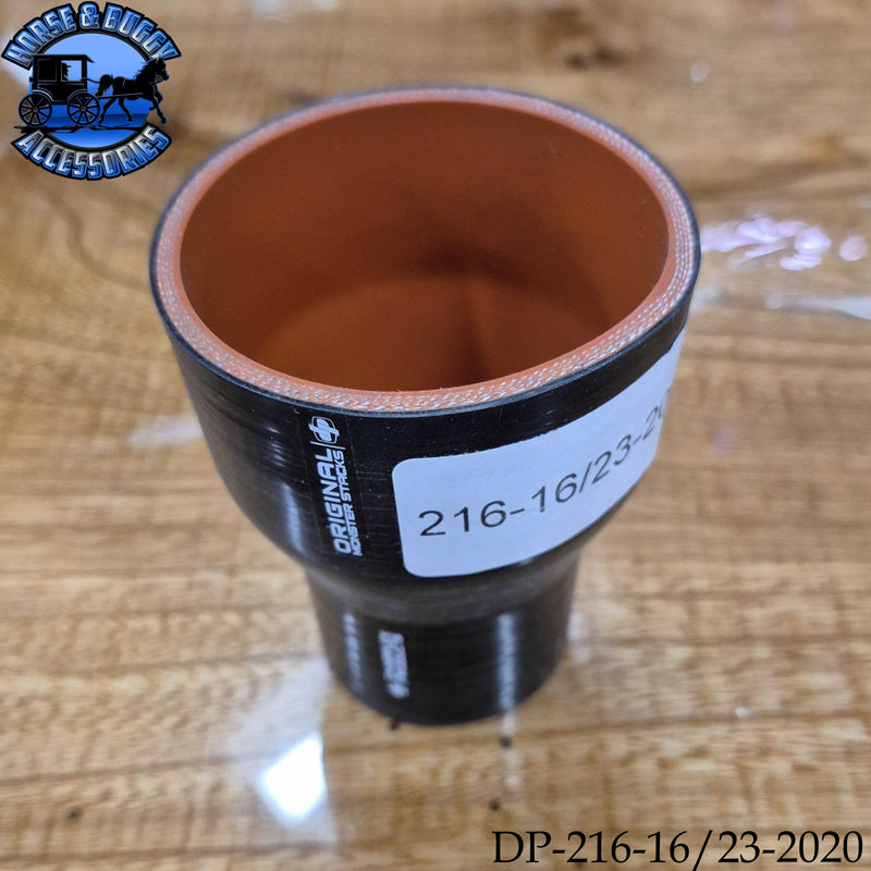 DP-216-16/23-2020 1.75ID X 2.5ID X 4'' 4PLY NOMEX (aramid) HOT SIDE SILICONE  HOSE REDUCER