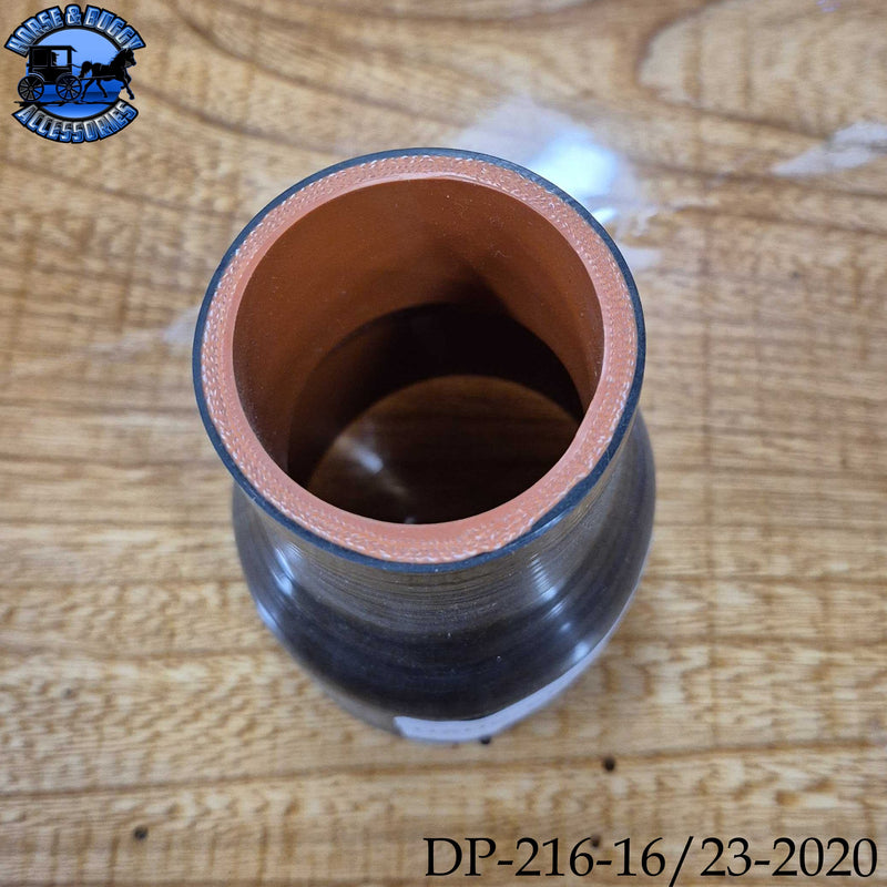 DP-216-16/23-2020 1.75ID X 2.5ID X 4'' 4PLY NOMEX (aramid) HOT SIDE SILICONE  HOSE REDUCER