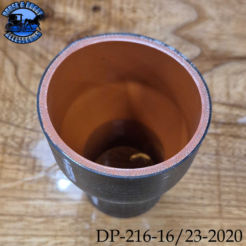 DP-216-16/23-2020 1.75ID X 2.5ID X 4'' 4PLY NOMEX (aramid) HOT SIDE SILICONE  HOSE REDUCER