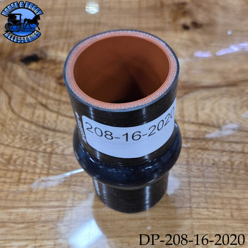 DP-208-16-2020 1.75 ID x4'' 4PLY NOMEX (aramid) HOT SIDE SILICONE HUMP HOSE