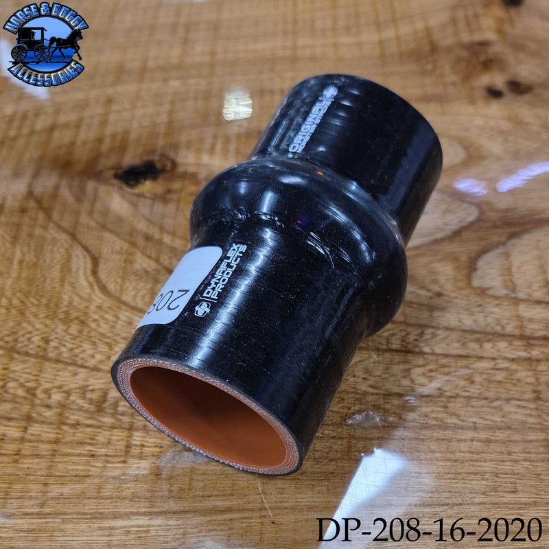 DP-208-16-2020 1.75 ID x4'' 4PLY NOMEX (aramid) HOT SIDE SILICONE HUMP HOSE